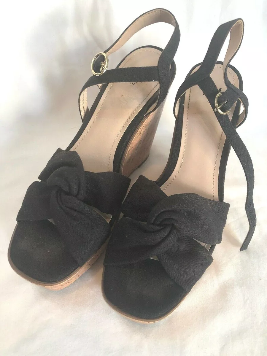 H&m black sale wedges