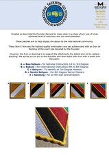 Taekwondo Instructor ITF tkd shoulder patch Epaulettes (Pair) Taekwon do