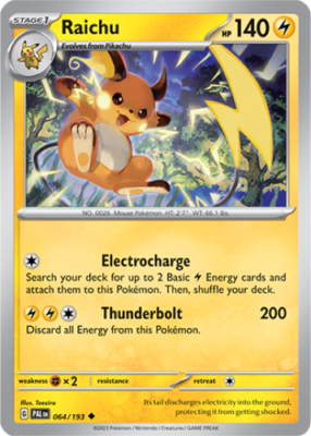 1x Raichu 064/193 Paldea Evolved Pokemon TCG Card NM | eBay