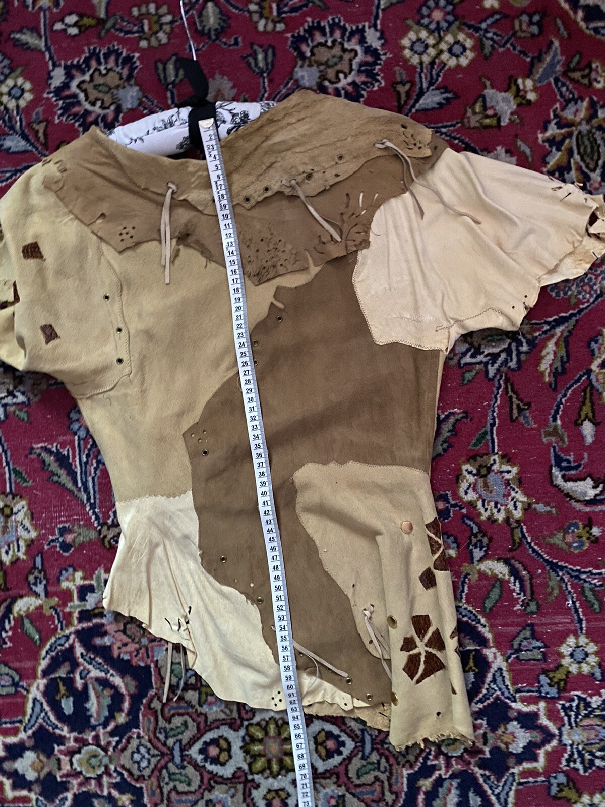 Patchwork Real Suede Pixie Fairy Jacket  Vintage … - image 17