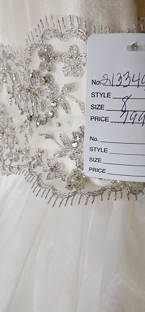 ハッピー Christie Helene Couture Communion Flower Girl Dress Size 8 NEW