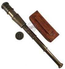 ANTIQUE BRASS TELESCOPE MARITIME NAUTICAL PIRATE SPYGLASS VINTAGE HANDMADE GIFTS