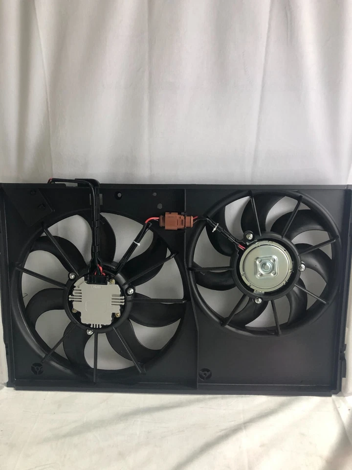 Conjunto de ventilador de radiador y condensador doble TYC 621490 Foto 4 de 4