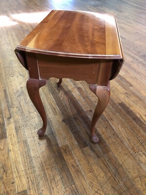 アメリカ ヴィンテージ♦️高級ブランド テーブル♦️Cherry Mountain社 Harden Cherry Single Drawer Drop Leaf End Table | eBay