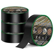 Joist Tape for Decking 2'' X 50',4 Rolls Weatherproof Butyl Tape for Decking,...