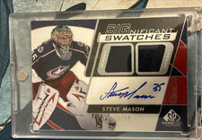 2008-09 SP Game Used Edition - Significant Swatches Steve Mason #SS-SV /50 (AU,