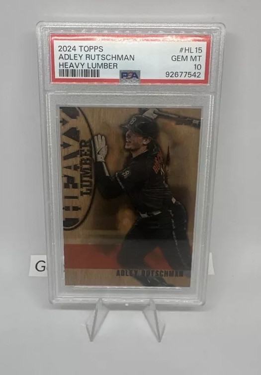 2024 Topps Series 1 - Heavy Lumber #HL-15 Adley Rutschman SSP PSA 10 Orioles