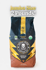 Premium Death Wish Coffee Organic Whole Bean Medium Roast 32 oz 2 LB 2026 NEW 12.28 per pound