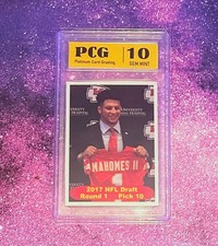 2017 Sage Hit Patrick Mahomes II Variation Podium Rookie RC #3 Grade PCG 10