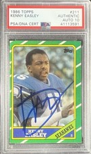 1986 Topps - Kenny Easley #211 D* on Copyright Line PSA 10