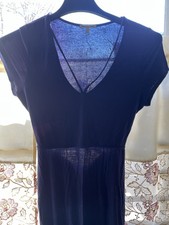CHARLOTTE RUSSE dress, navy blue, medium, long length great condition, OPEN BACK