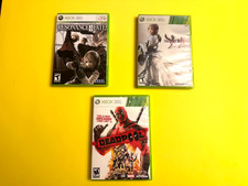 Microsoft Xbox 360 Games cases w / original manuals lot of 3