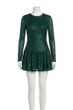 Show Me Your Mumu Zelda Mini Dress Emerald Sequin