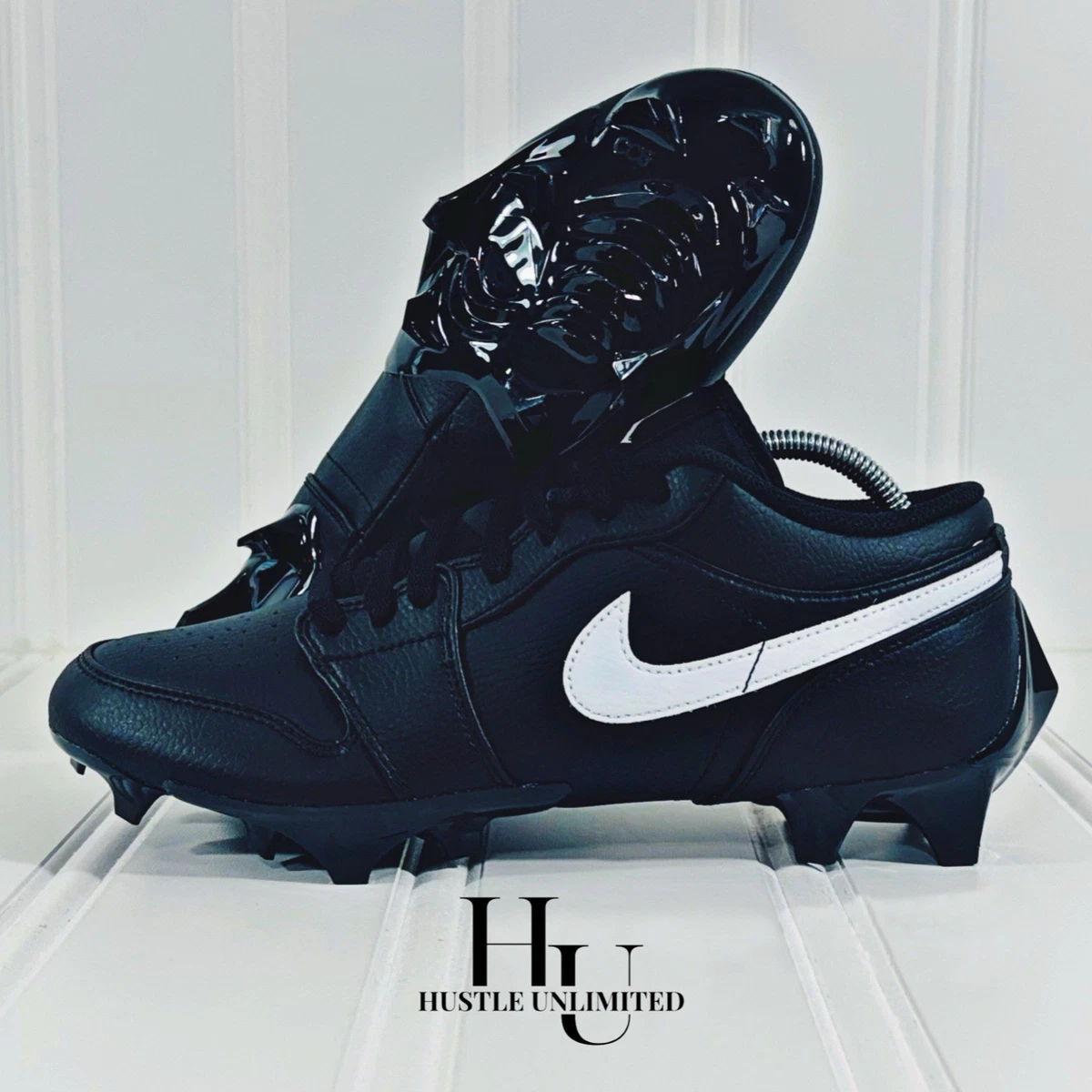 Jordan 1 TD Cleat 2023 Low Black White | eBay