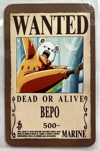 Bepo One Piece Wanted Set ACG Holo Tarjeta Anime Dead or Alive - Imagen 3 de 4