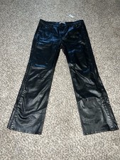 Hudson Jeans Coated Onyx Walker Track Size 38 Hudson Jeans Coated Onyx Walker Track Size 38
