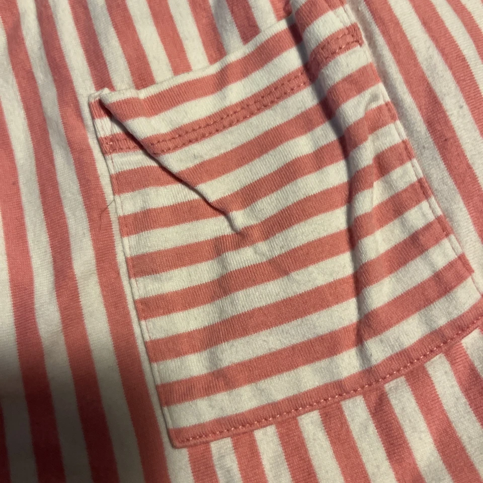 Conjunto de roupa Hannah Andersson rosa calças listras camisa bolsos 110 4 5 - Imagem 3 de 4