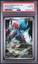 2025 Pokémon WHT EN-WHITE FLARE Illustration RARE #151 Druddigon PSA 8, blue dragon with red accents on waterfall background.