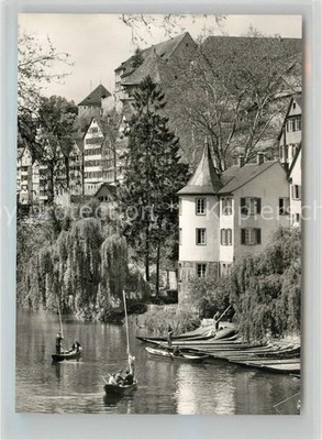 TueBINGEN BW Hoelderlinturm am Neckar Ruderer