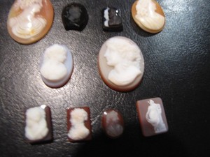 Group of 10  misc. Unmounted Cameos, Shell and Stone