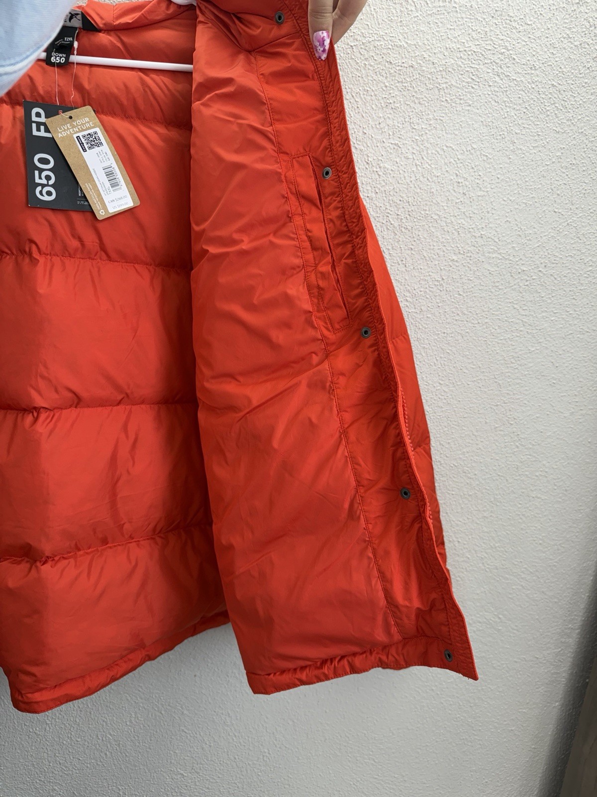 Womens Eddie Bauer Jacket Size T2XL Ketchum Down Red 650 Down Puffer NWTs image 9