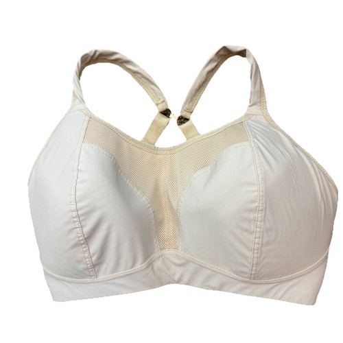 Panache Sport High Impact Women’s Sports Bra Nude Beige Size 32F 7341 Racerback 