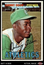 1967 Topps #282 Blue Moon Odom Athletics 6 - EX/MT
