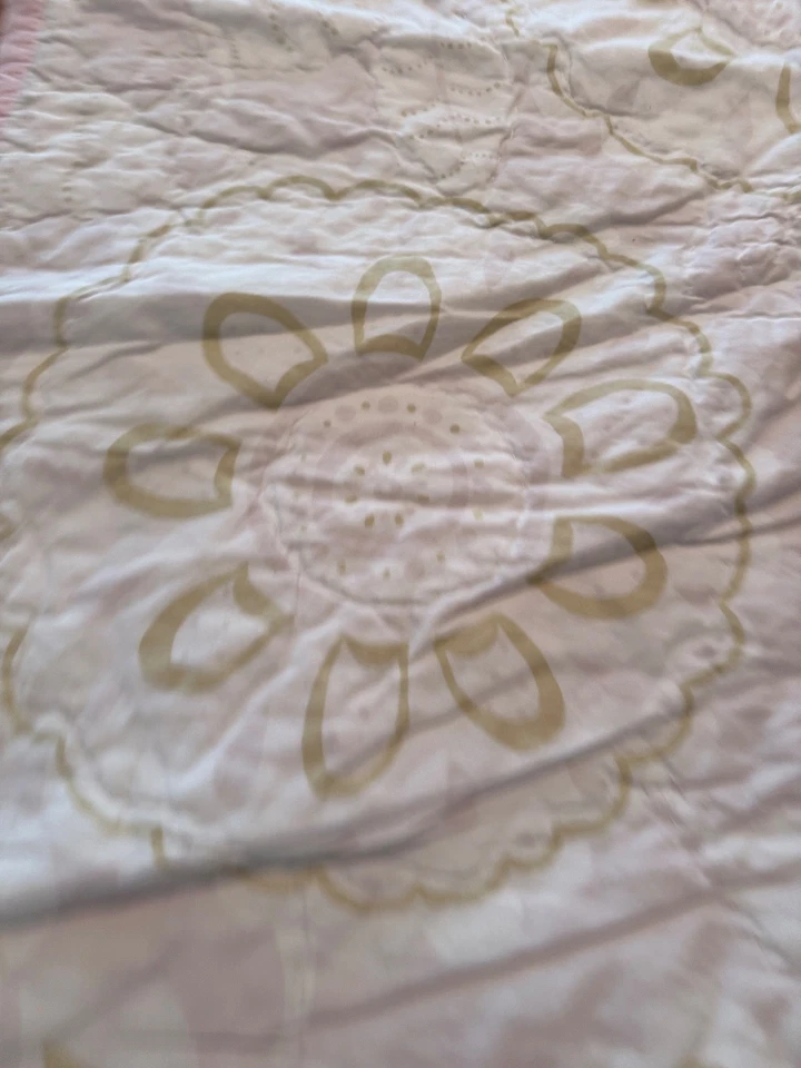 Manta Pottery Barn Kids FLORAl Edredón Completo/Queen Rosa Gris Ropa de Cama #2 Foto 3 de 4