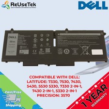 Genuine Dell 07KRV 58Wh 4-Cell Laptop Battery Latitude 7530 7330 7430 5430 5530