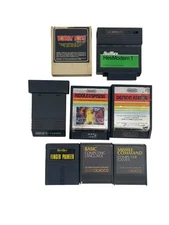 Lot of 8 Vintage Video Game Cartridges – Atari, Coleco, Imagic, TouchPoint, HES