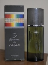 Profumo LE 3 HOMME DE CARON eau de toilette 50 ml Spray Vintage Nuovo