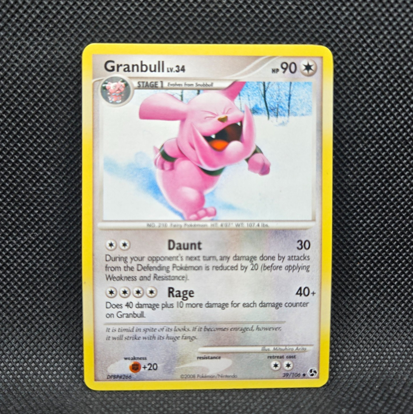 Pokemon Granbull (Great Encounters) 39/106 (NEAR MINT)