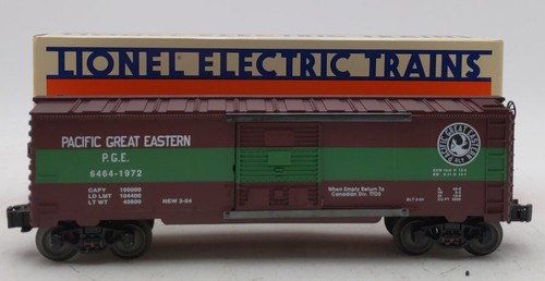 Coche de carga Lionel 6-52086 calibre O TTOS-1996 Pacific Great Eastern 6464 #1972 LN/caja | Condition: Used