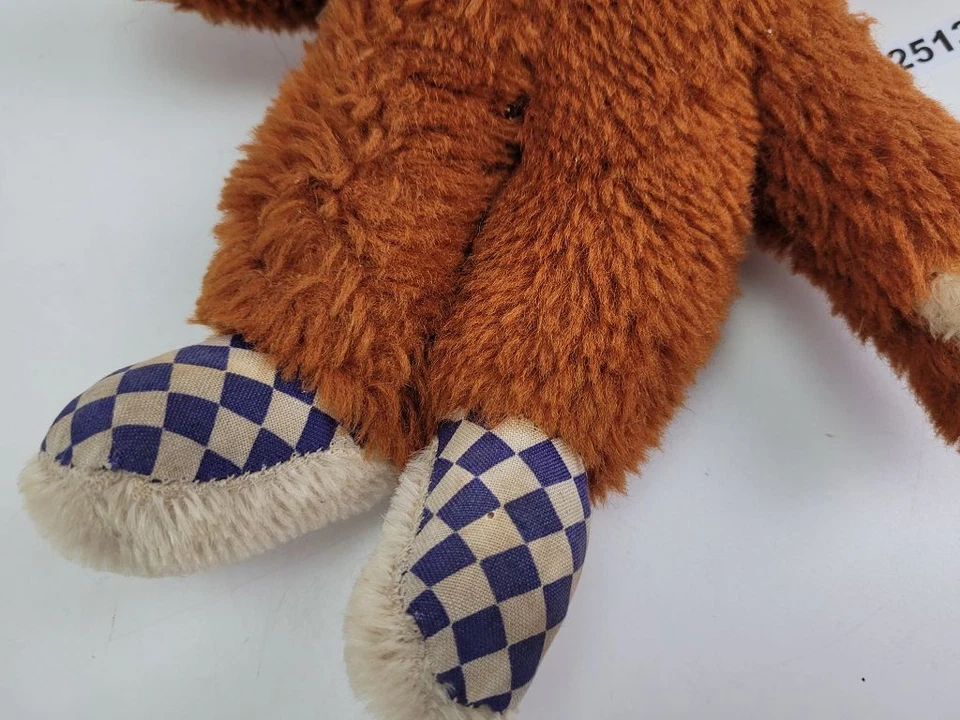 Kuscheltier Stofftier Maus Bär DDR Spielzeug Deko karierte Ohren & Füße #2512513 - Bild 3 von 4
