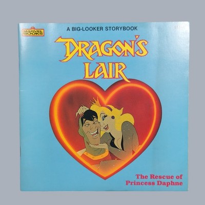 1984 Dragon's Lair The Rescue Of Princess Daphne Big Looker PB Book Don Bluth