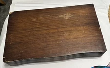 Vintage Flatware Silverware Wooden Storage Chest Case Box Farmhouse Distressed