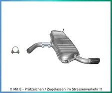 Endschalldämpfer Skoda Yeti 1.2 TSI 77KW Auspuff Endtopf Schelle