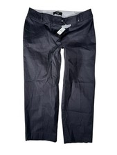 Talbots Black Flat Front Signature Sit Below Waist Crop Pants Women's Size 10P