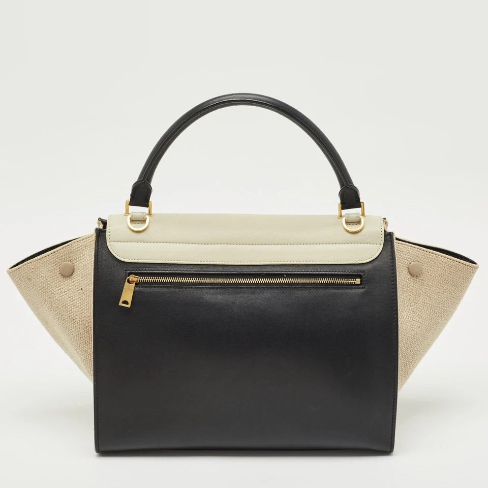 Bolso Trapecio Mediano Celine Tri Color Cuero y Lona Foto 4 de 4