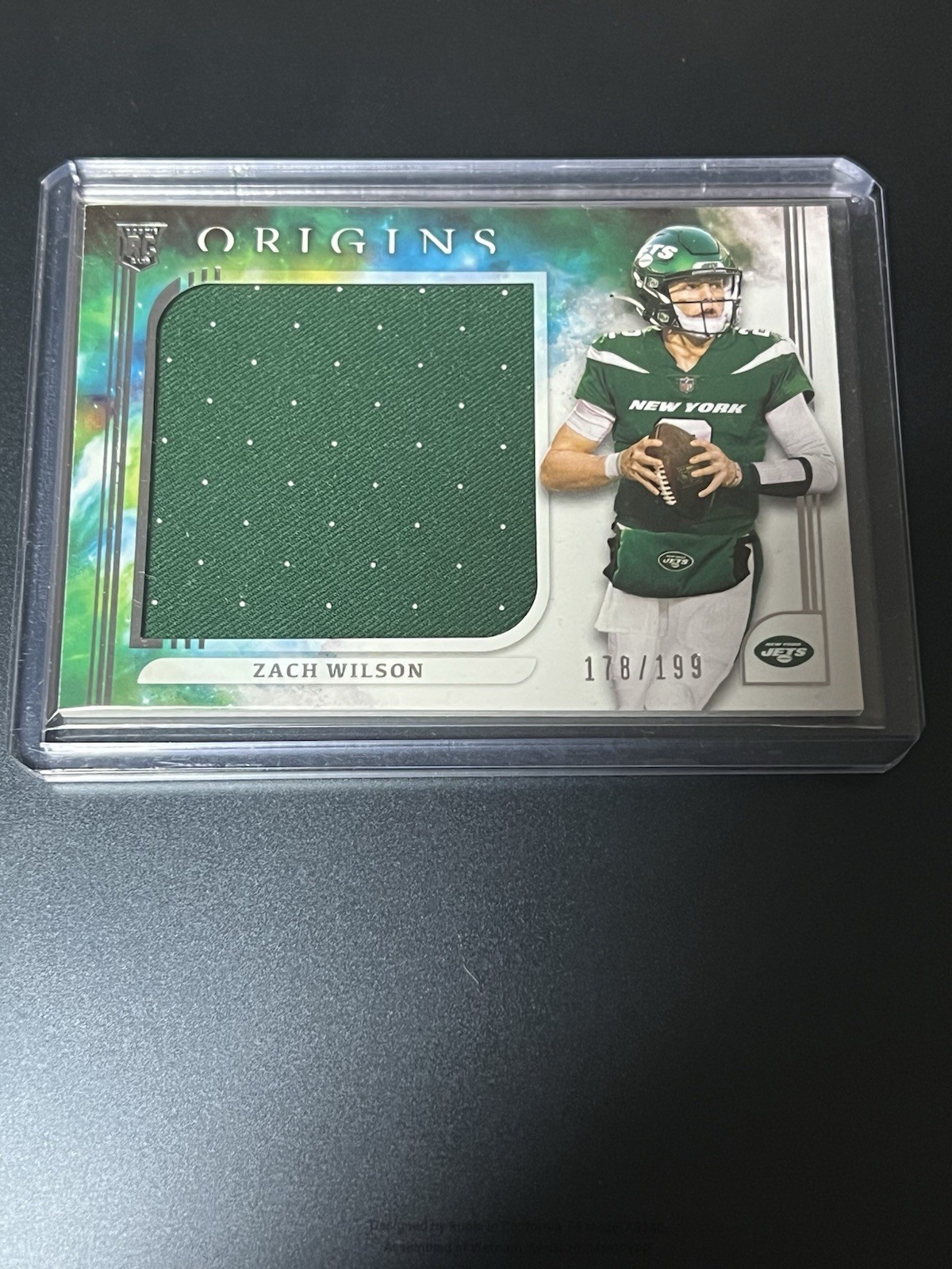 2021 Panini Origins - Rookie Jumbo Jerseys Zach Wilson #RJJ-ZW /199 (MEM, RC)