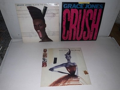 GRACE JONES 12  SINGLE LOT  SLAVE TO THE RHYTHM / CRUSH / LOVE IS THE DRUG