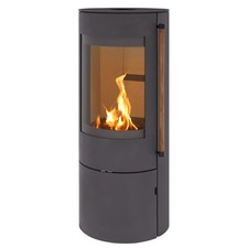 H&M Kaminofen EVO 2.1 Stahl Titan Schwedenofen rund groß 7kw Holzofen Kamin