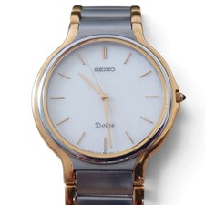 SEIKO DOLCE 5E31 6A30 Quartz Men's Boys Wristwatch Combo Color Round