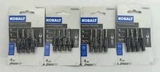 Lot Of 4 Kobalt #6/#8/#10/#12 Wood Countersink Set - 4 Piece 0280540 Model 80277