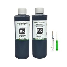 2x250ml Refill Ink Cartridge Kit Black for Canon PG-285 PG-285XL Refill Ink Kit