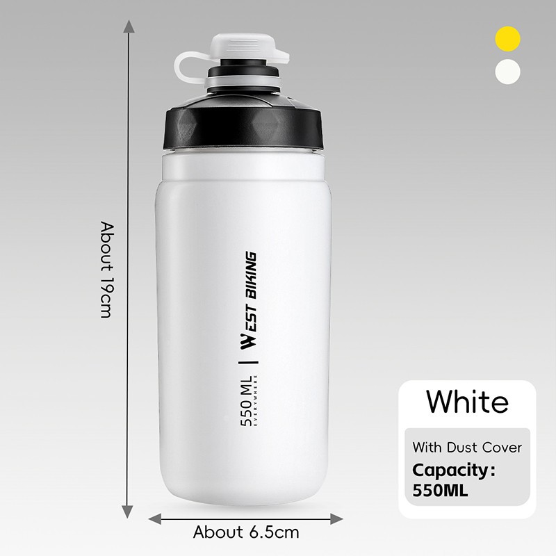 WEST BIKING Cycling Water Bottle 550ML 720ML PP Plastic Sports Gym Bike Bottle