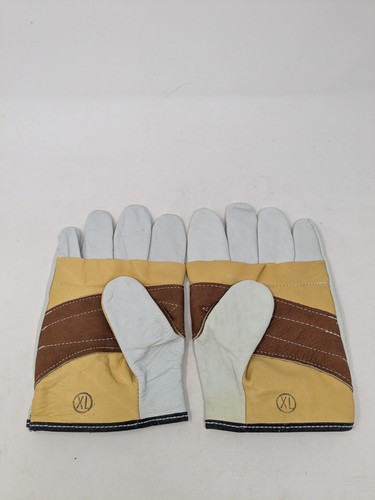 Vintage 90s PMI Lightweight Size XL Leather Rappel Belaying Climbing Gloves NEW - Picture 3 of 5