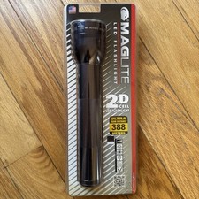 MAG-LITE LED Flashlight T2DNG6 USA 2D Cell Black Sealed NEW