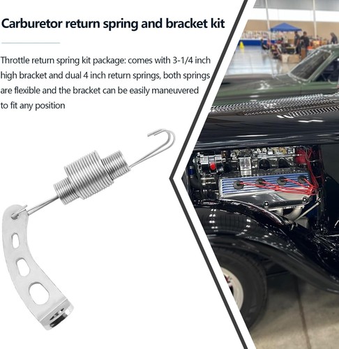 Carburetor Throttle Return Spring & Bracket Kit for 5-1/8 Carb Throttle Systems - Picture 7 of 9