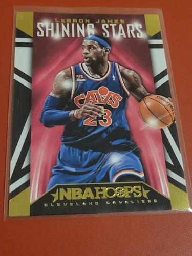 2014/15 Hoops Shining Stars Card 7 LeBron James - Picture 1 of 2